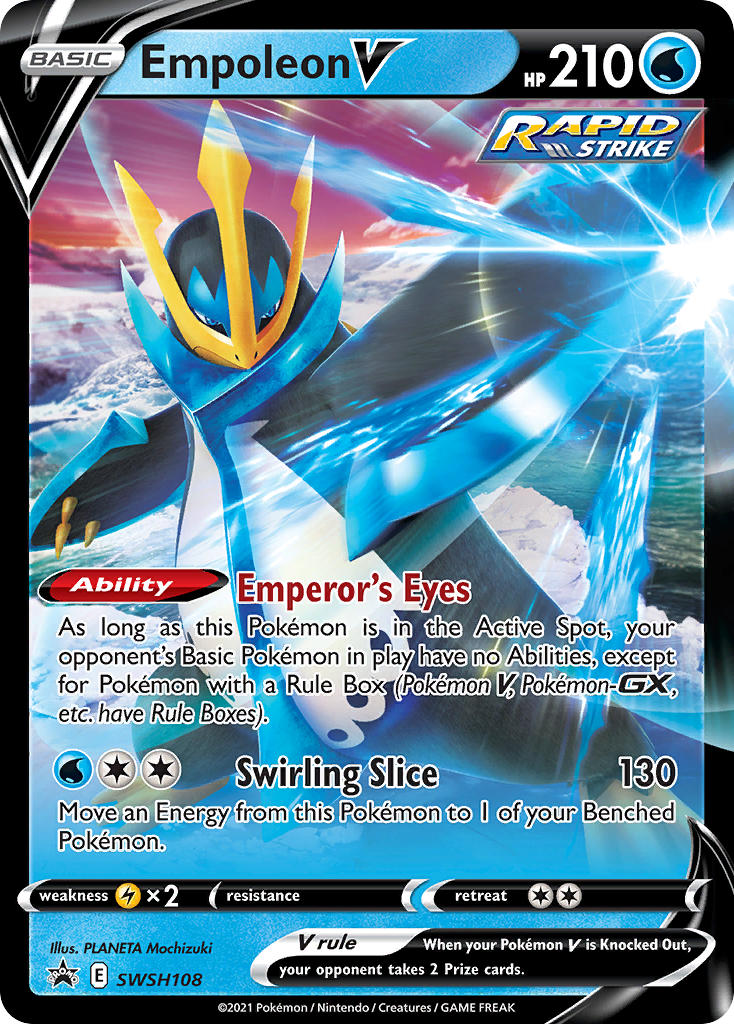 Empoleon V (SWSH108) [Sword & Shield: Black Star Promos] | Pegasus Games WI