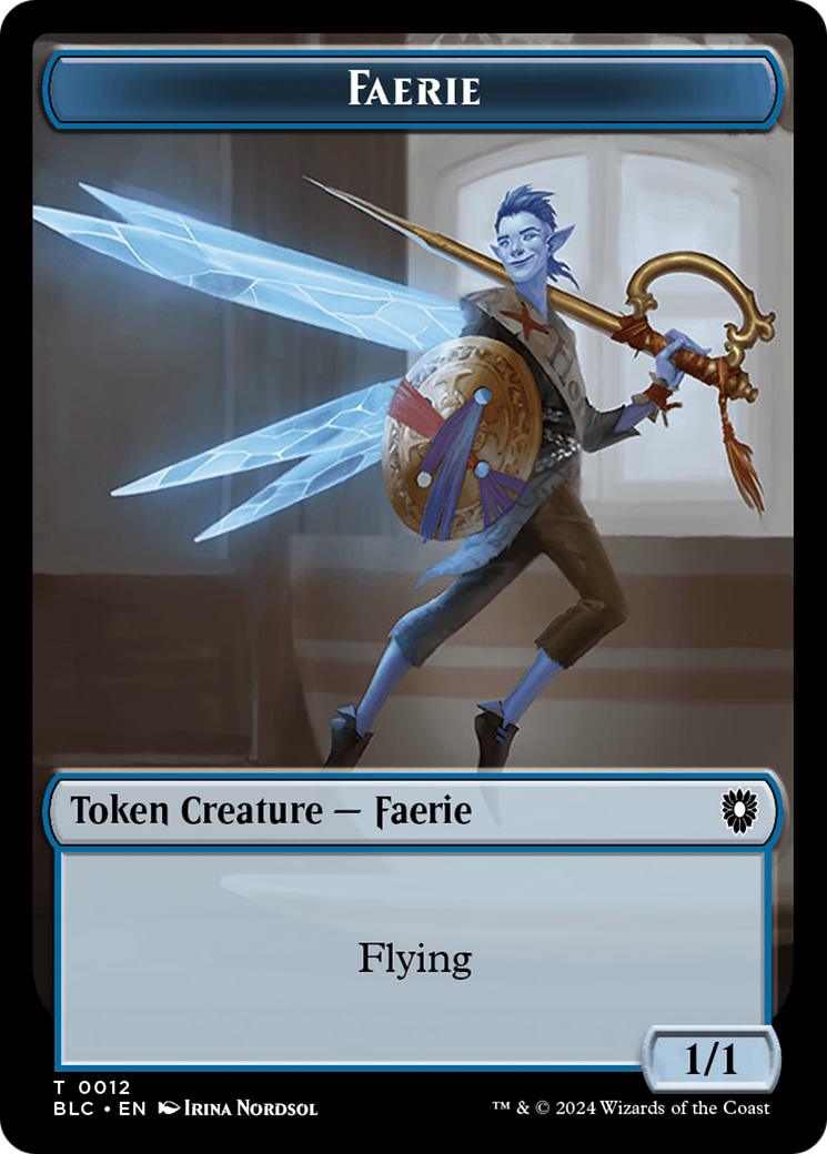 Spirit // Faerie Double-Sided Token [Bloomburrow Commander Tokens] | Pegasus Games WI