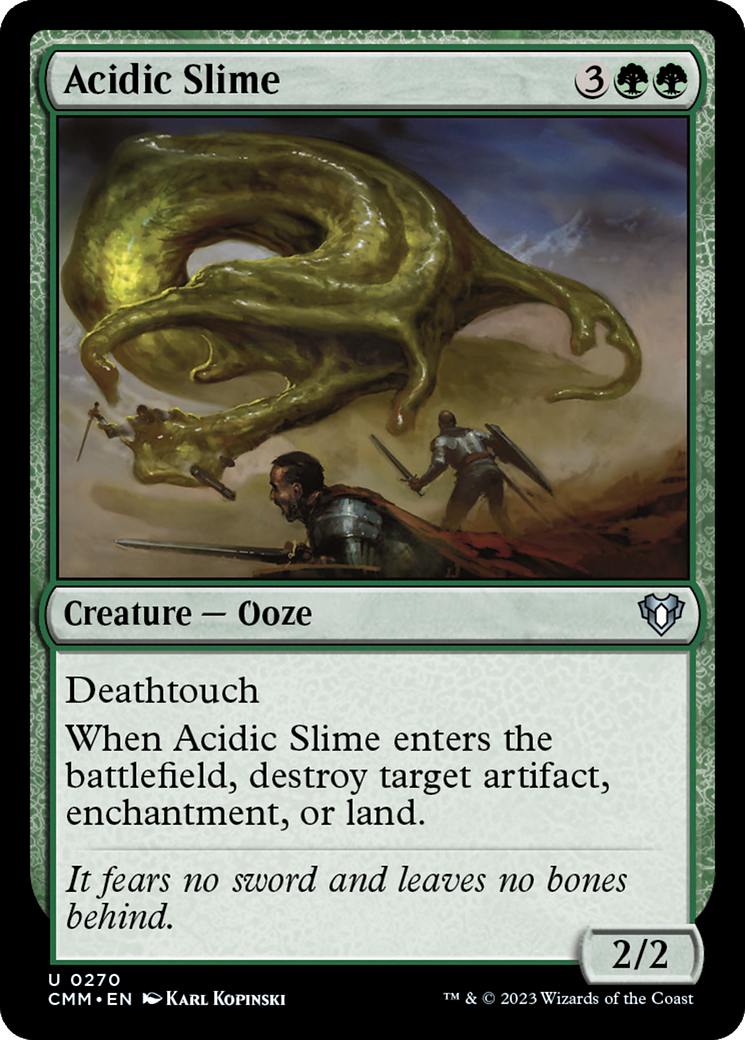 Acidic Slime [Commander Masters] | Pegasus Games WI