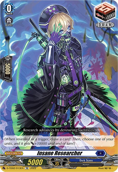 Insane Researcher (D-TD02/013EN) [D-TD02: Michiru Hazama -Demonic Jewel Dragon of the Four Flames-] | Pegasus Games WI