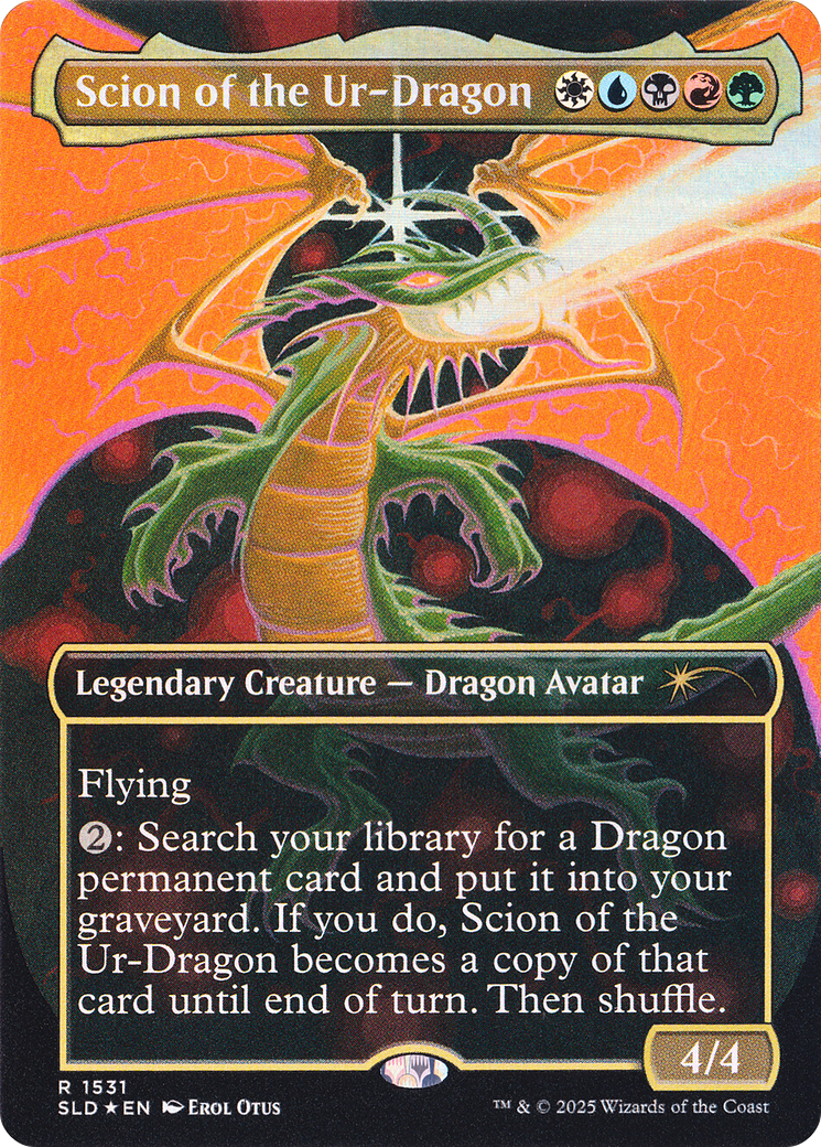 Scion of the Ur-Dragon (Rainbow Foil) [Secret Lair Drop Series] | Pegasus Games WI