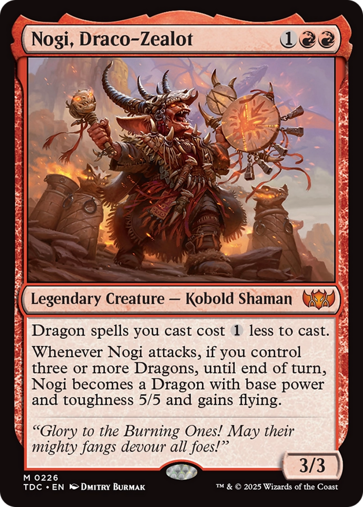 Nogi, Draco-Zealot [Tarkir: Dragonstorm Commander] | Pegasus Games WI