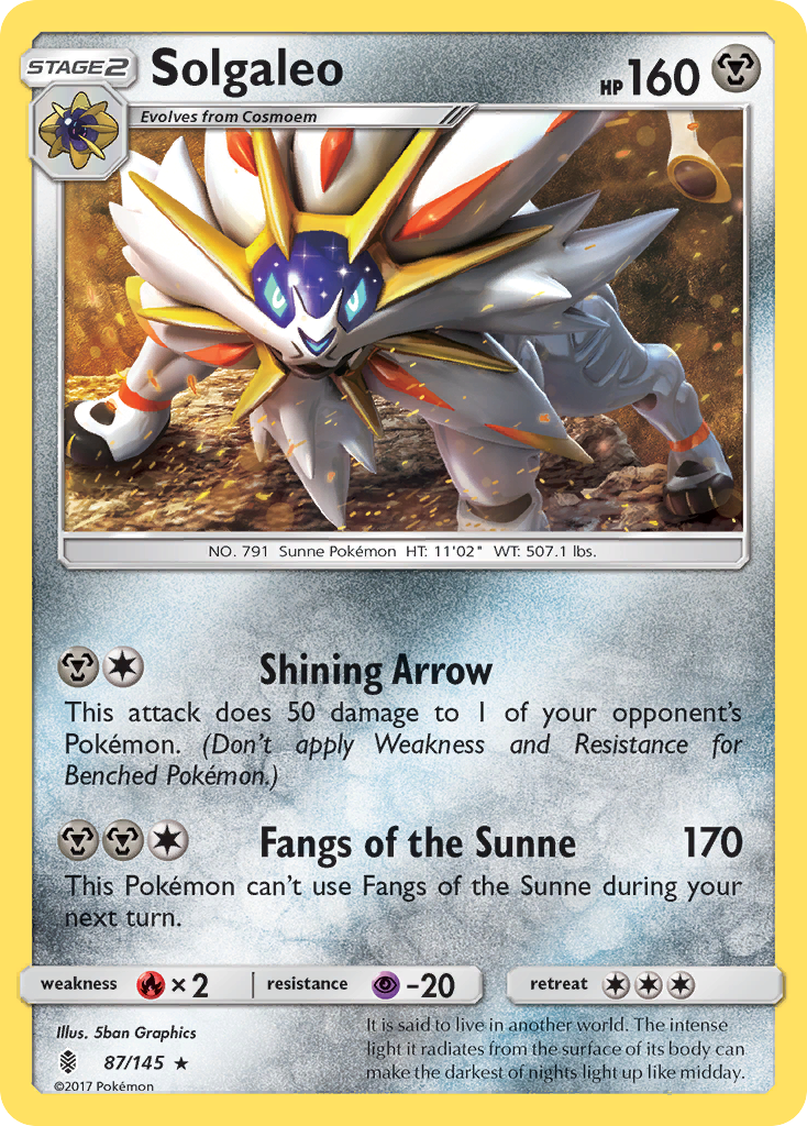 Solgaleo (87/145) [Sun & Moon: Guardians Rising] | Pegasus Games WI