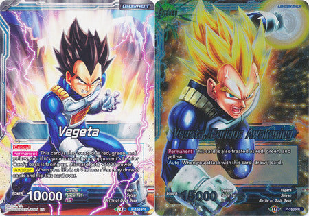 Vegeta // Vegeta, Furious Awakening (Draft Box 04 Tournament) (P-163) [Promotion Cards] | Pegasus Games WI