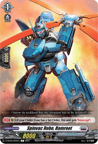 Spinvac Robo, Ramroot (D-BT02/092EN) [A Brush with the Legends] | Pegasus Games WI