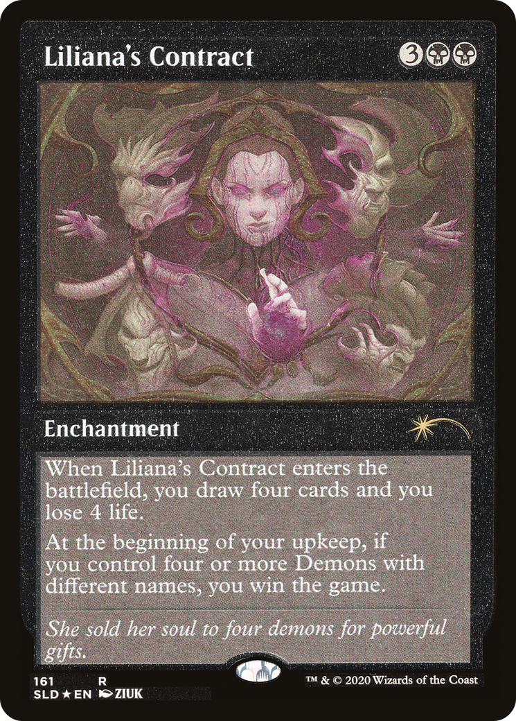 Liliana's Contract (Foil Etched) [Secret Lair Drop Series] | Pegasus Games WI