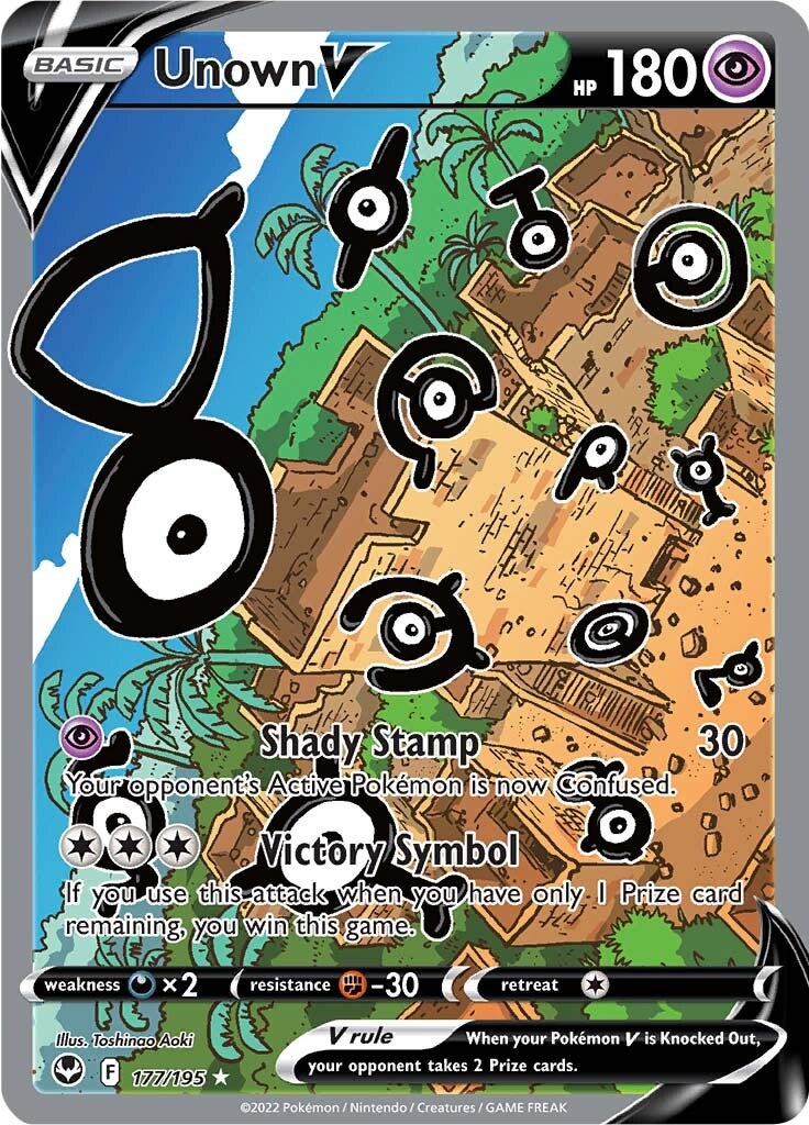 Unown V (177/195) [Sword & Shield: Silver Tempest] | Pegasus Games WI