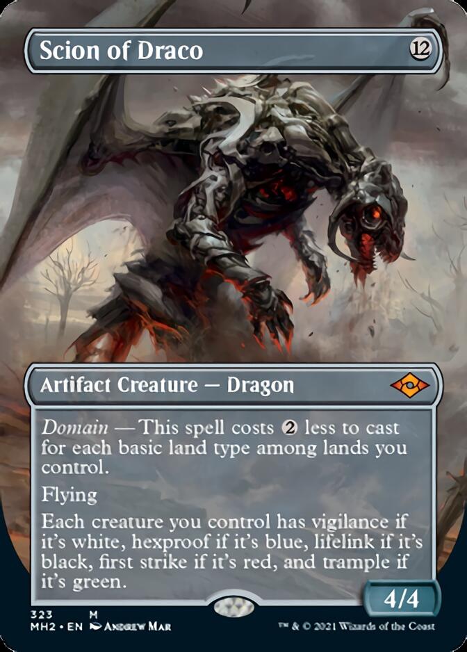 Scion of Draco (Borderless Alternate Art) [Modern Horizons 2] | Pegasus Games WI