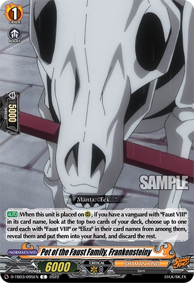 Pet of the Faust Family, Frankensteiny (D-TB03/095EN) [Shaman King] | Pegasus Games WI