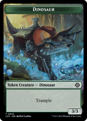 City's Blessing // Dinosaur Double-Sided Token [The Lost Caverns of Ixalan Commander Tokens] | Pegasus Games WI