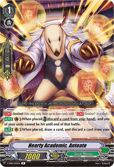 Hearty Academic, Anteate (V-EB10/027EN) [The Mysterious Fortune] | Pegasus Games WI