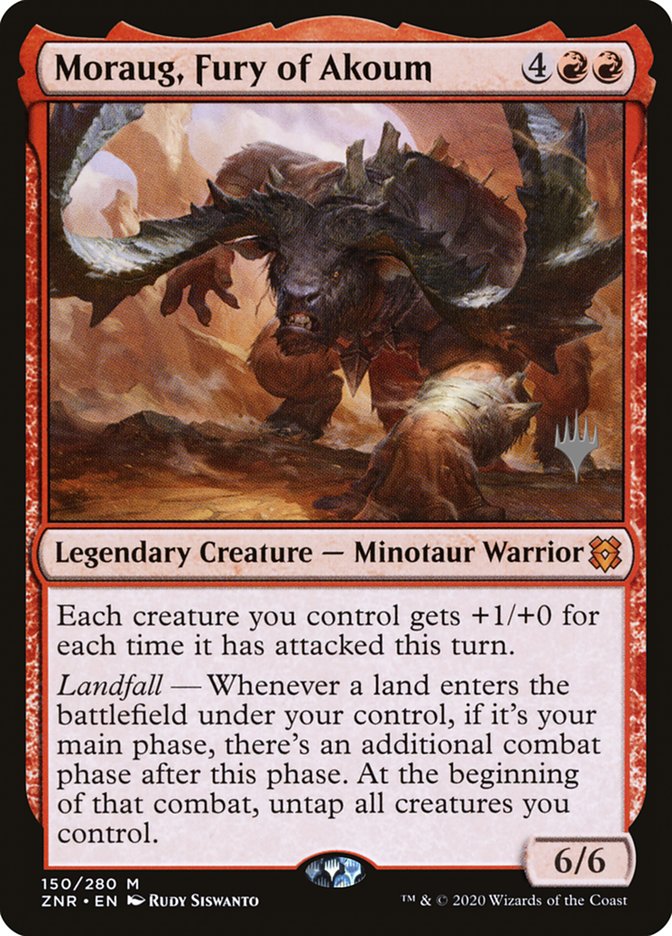 Moraug, Fury of Akoum (Promo Pack) [Zendikar Rising Promos] | Pegasus Games WI