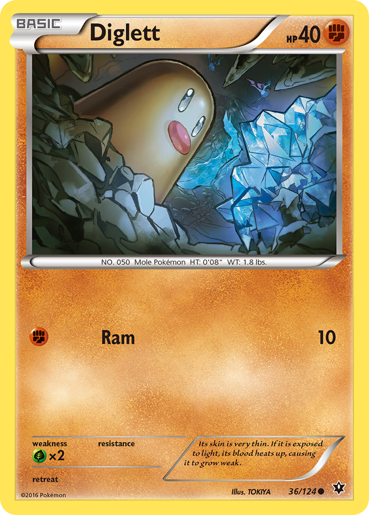 Diglett (36/124) [XY: Fates Collide] | Pegasus Games WI