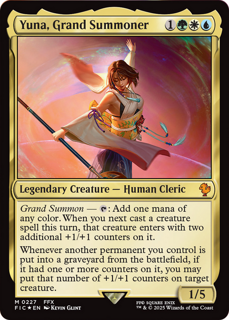 Yuna, Grand Summoner (Surge Foil) [FINAL FANTASY Commander] | Pegasus Games WI