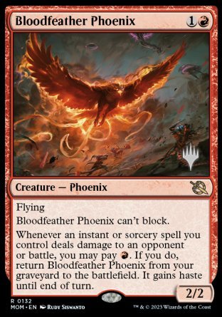 Bloodfeather Phoenix (Promo Pack) [March of the Machine Promos] | Pegasus Games WI