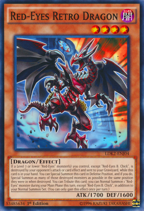 Red-Eyes Retro Dragon [LDK2-ENJ04] Common | Pegasus Games WI