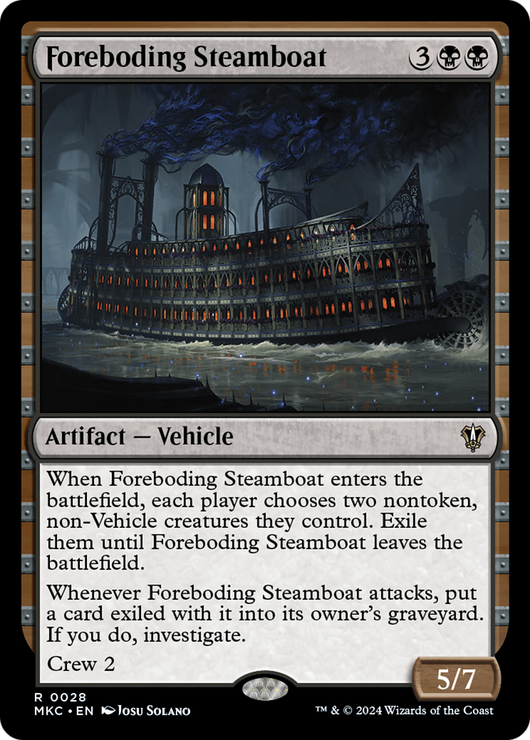 Foreboding Steamboat [Murders at Karlov Manor Commander] | Pegasus Games WI