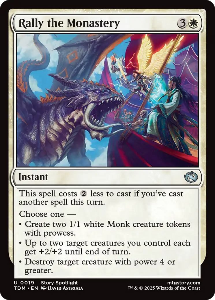 Rally the Monastery [Tarkir: Dragonstorm] | Pegasus Games WI
