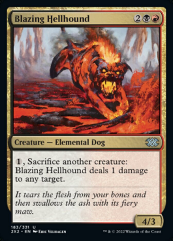 Blazing Hellhound [Double Masters 2022] | Pegasus Games WI