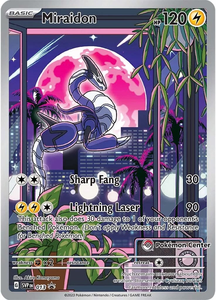 Miraidon (013) (Pokemon Center Exclusive) [Scarlet & Violet: Black Star Promos] | Pegasus Games WI