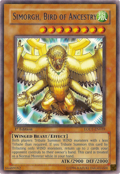 Simorgh, Bird of Ancestry [LODT-EN039] Rare | Pegasus Games WI