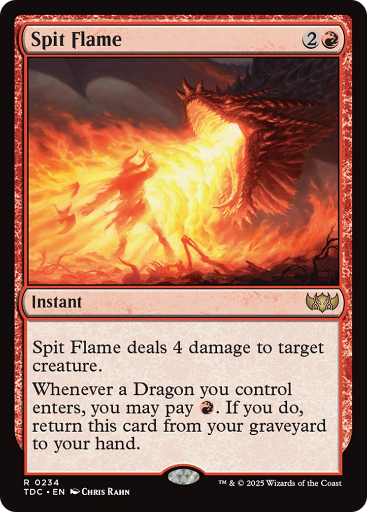 Spit Flame [Tarkir: Dragonstorm Commander] | Pegasus Games WI