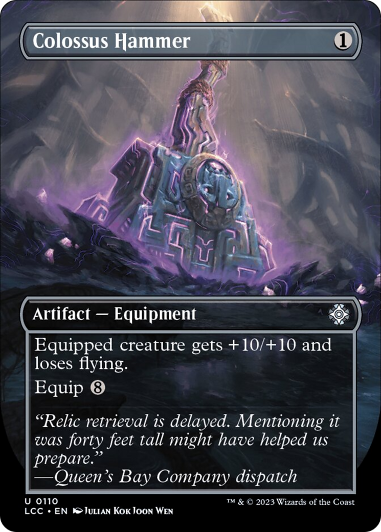 Colossus Hammer (Borderless) [The Lost Caverns of Ixalan Commander] | Pegasus Games WI