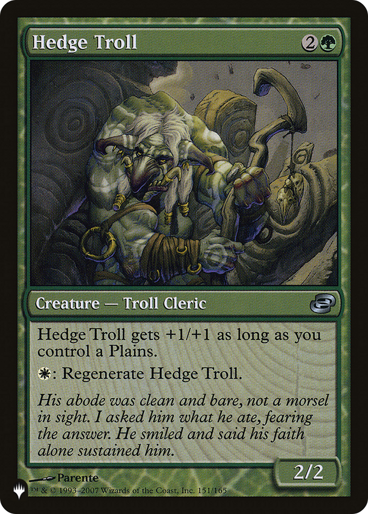 Hedge Troll [The List Reprints] | Pegasus Games WI