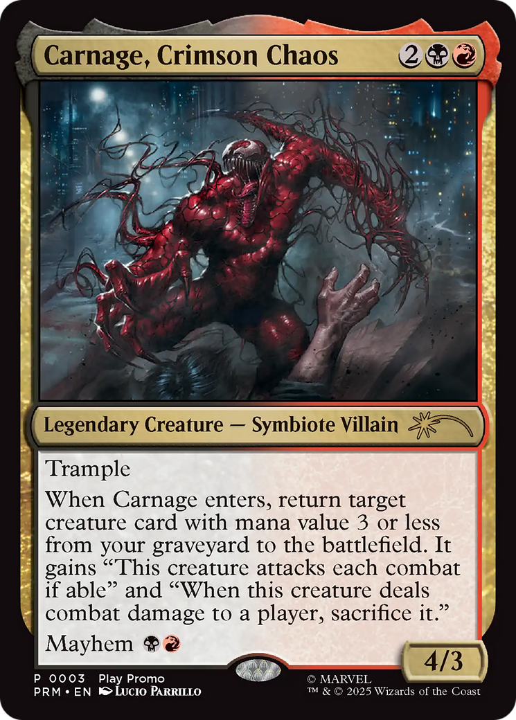 Carnage, Crimson Chaos [Wizards Play Network 2025] | Pegasus Games WI