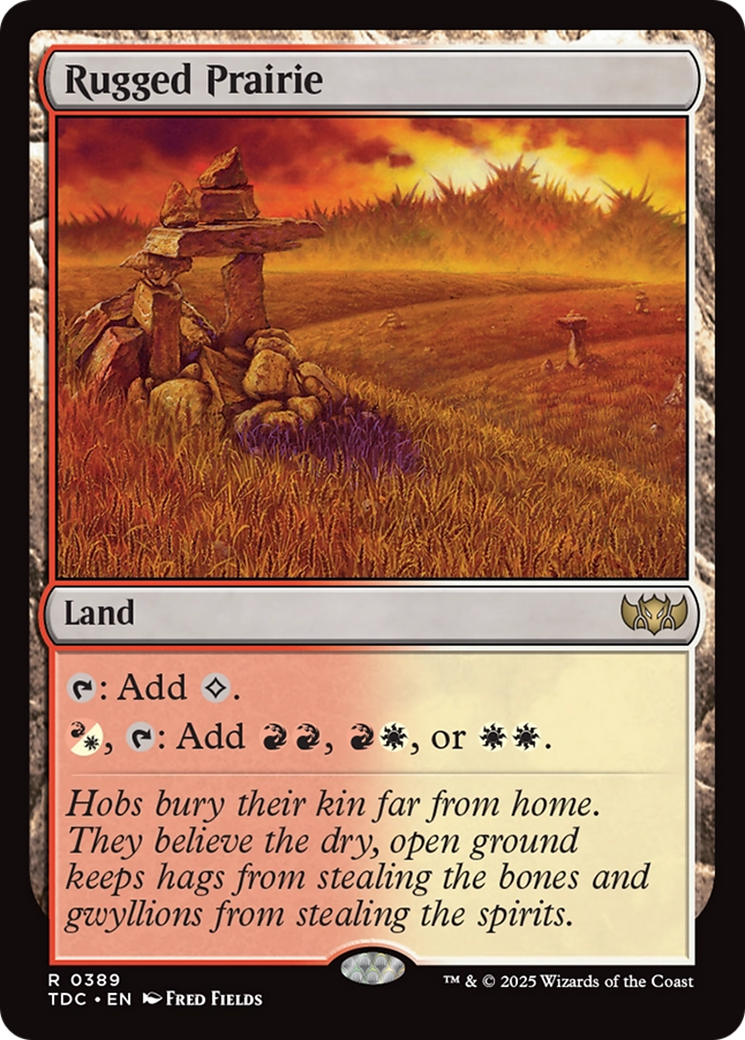 Rugged Prairie [Tarkir: Dragonstorm Commander] | Pegasus Games WI
