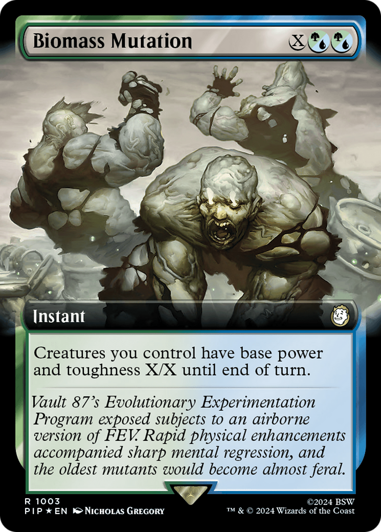 Biomass Mutation (Extended Art) (Surge Foil) [Fallout] | Pegasus Games WI