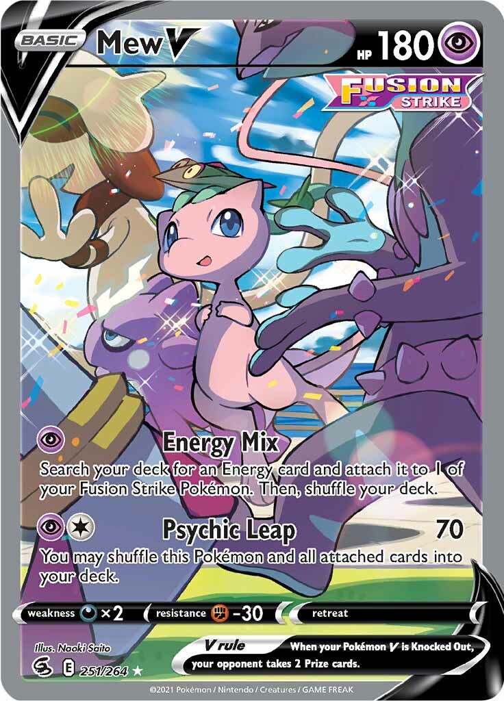 Mew V (251/264) [Sword & Shield: Fusion Strike] | Pegasus Games WI