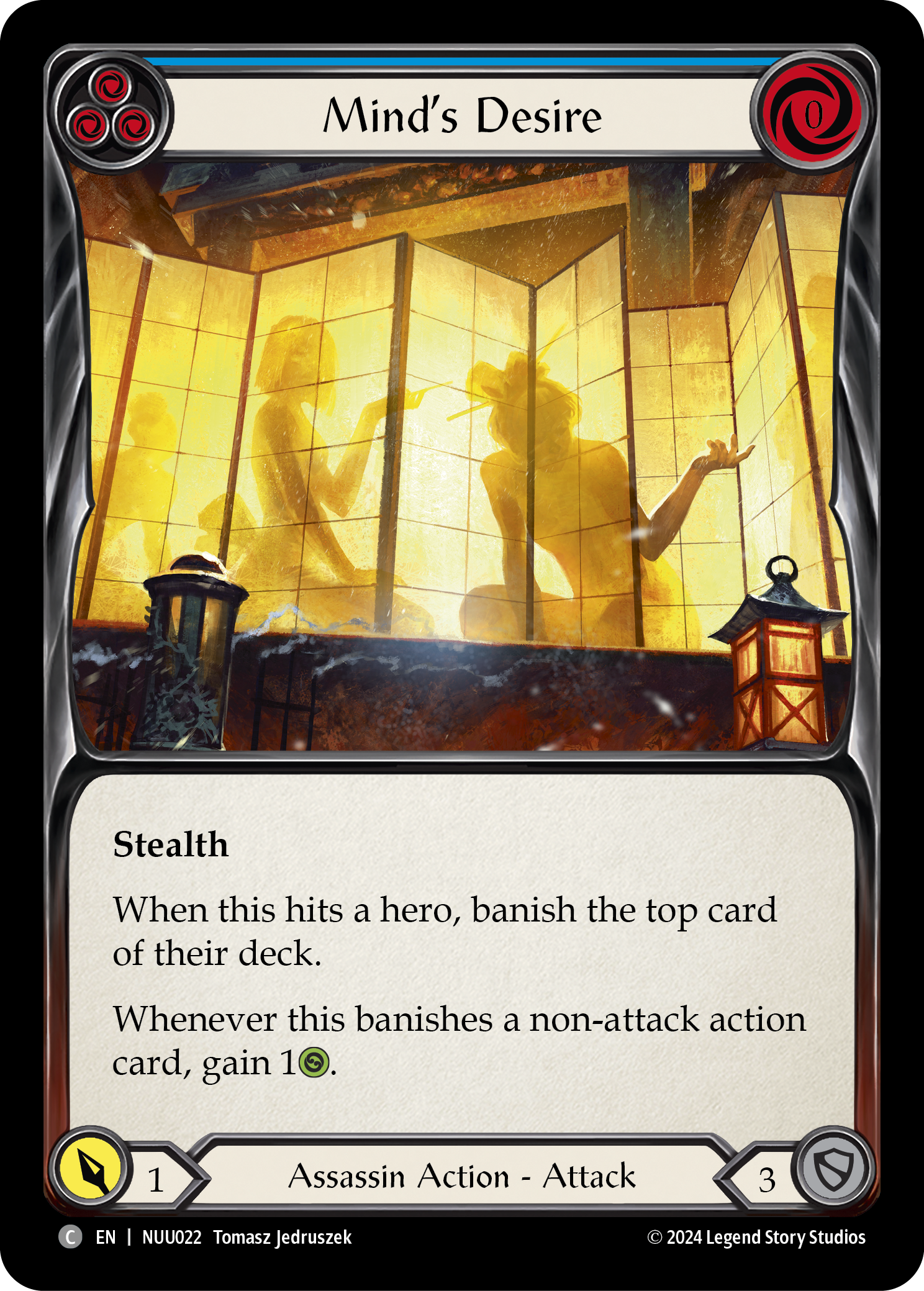 Mind's Desire (Blue) [NUU022] (Part the Mistveil Nuu Blitz Deck) | Pegasus Games WI