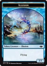 Illusion (005) // Rhino (013) Double-Sided Token [Modern Horizons Tokens] | Pegasus Games WI