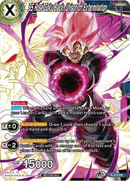 SS Rose Goku Black, Unison of Extermination (Gold Stamped) (P-212) [Promotion Cards] | Pegasus Games WI