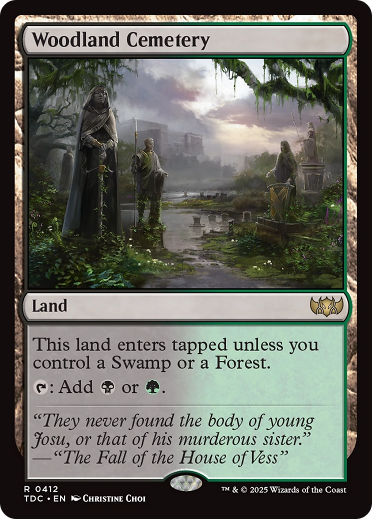 Woodland Cemetery [Tarkir: Dragonstorm Commander] | Pegasus Games WI