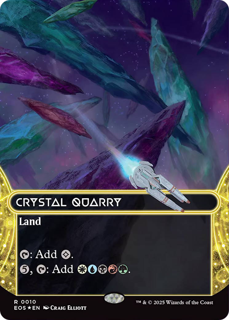 Crystal Quarry (0010) (Borderless) [Edge of Eternities: Stellar Sights] | Pegasus Games WI