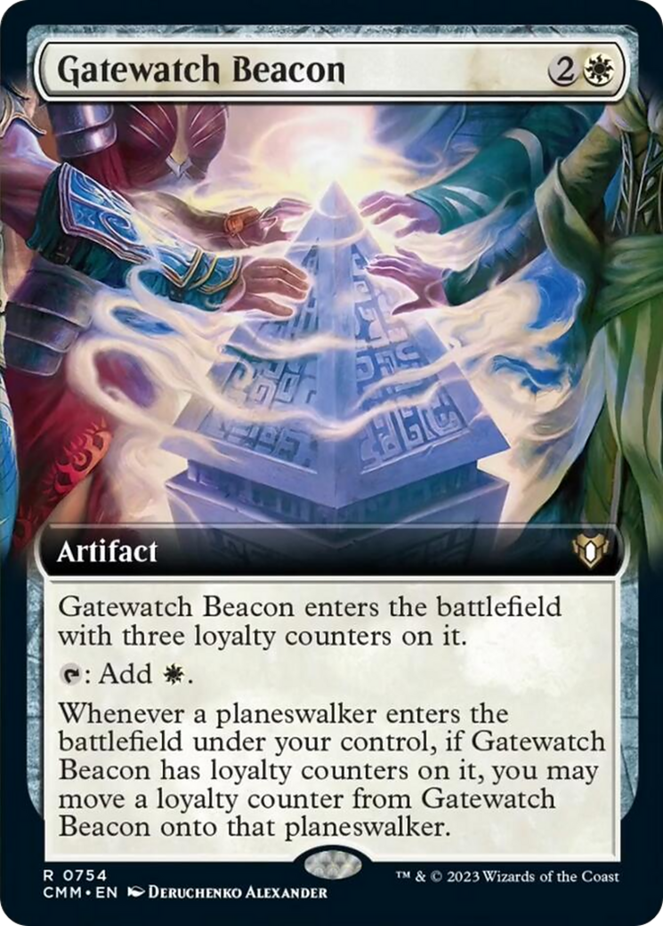 Gatewatch Beacon (Extended Art) [Commander Masters] | Pegasus Games WI