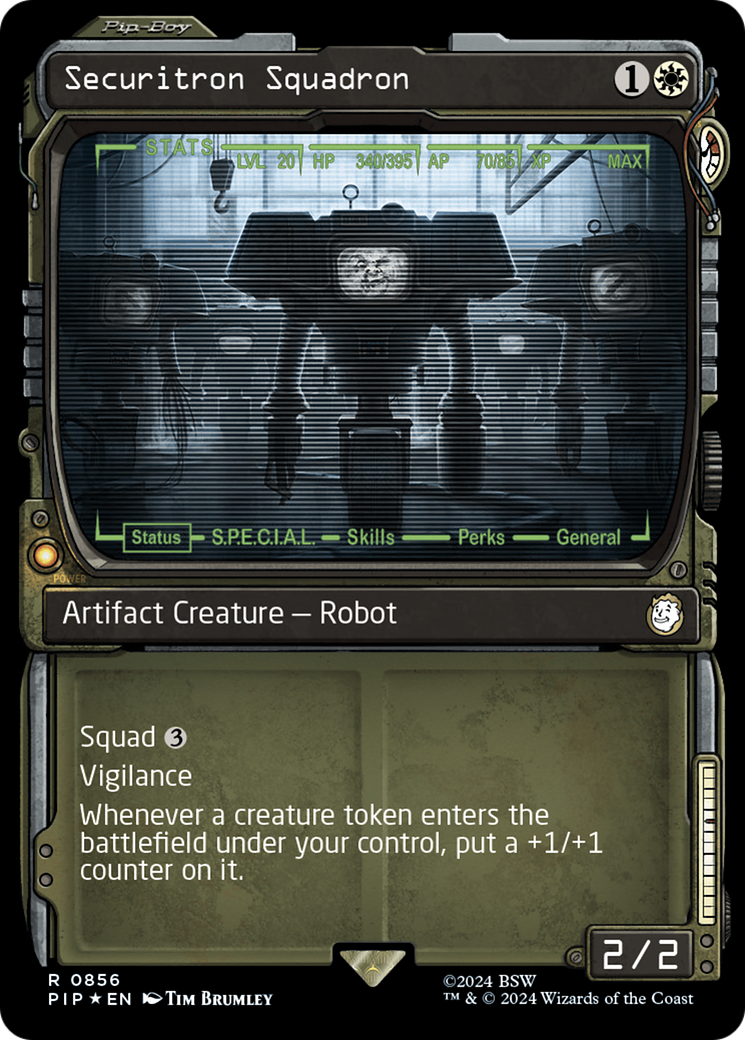 Securitron Squadron (Showcase) (Surge Foil) [Fallout] | Pegasus Games WI