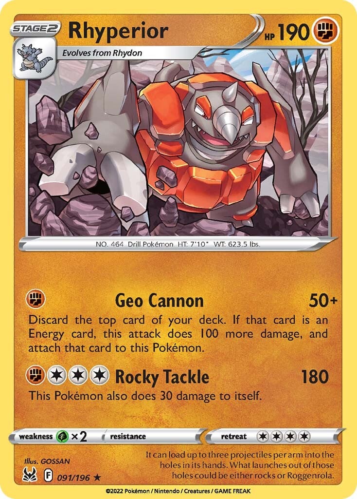 Rhyperior (091/196) [Sword & Shield: Lost Origin] | Pegasus Games WI