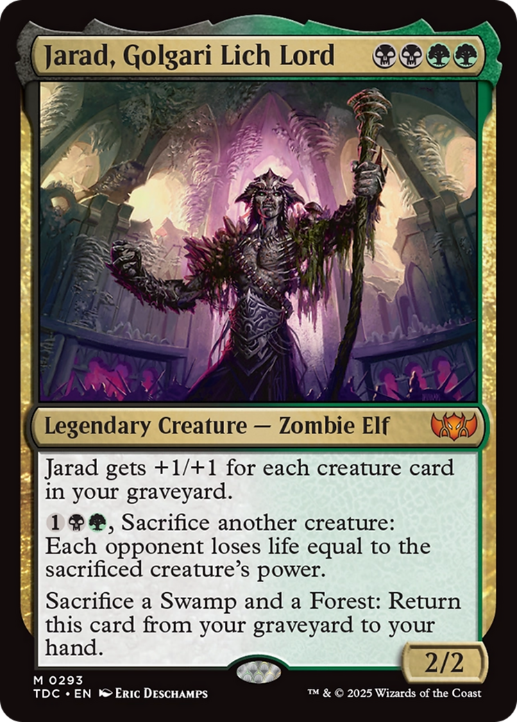 Jarad, Golgari Lich Lord [Tarkir: Dragonstorm Commander] | Pegasus Games WI
