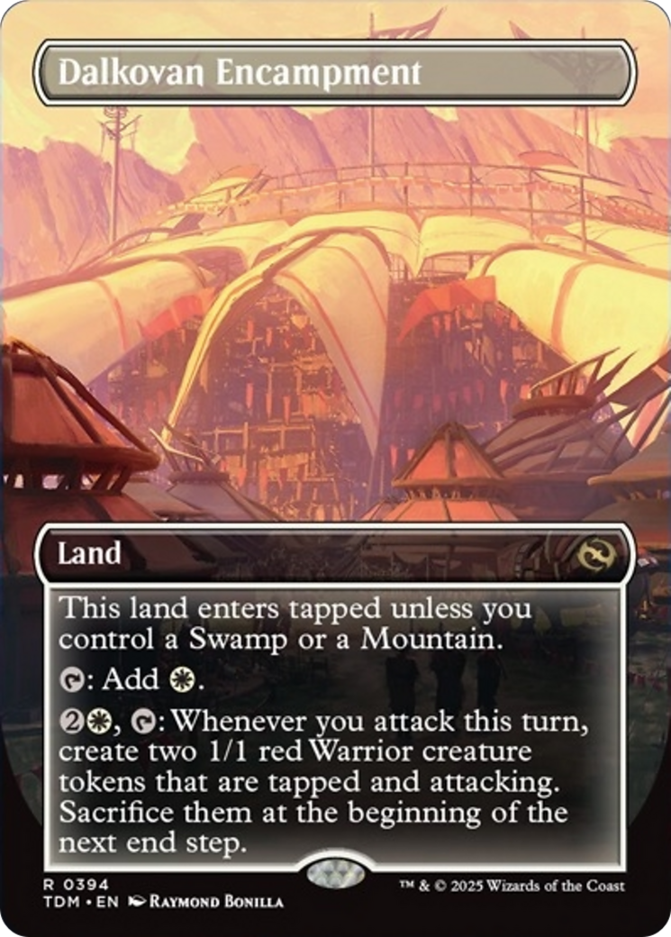 Dalkovan Encampment (Borderless) [Tarkir: Dragonstorm] | Pegasus Games WI