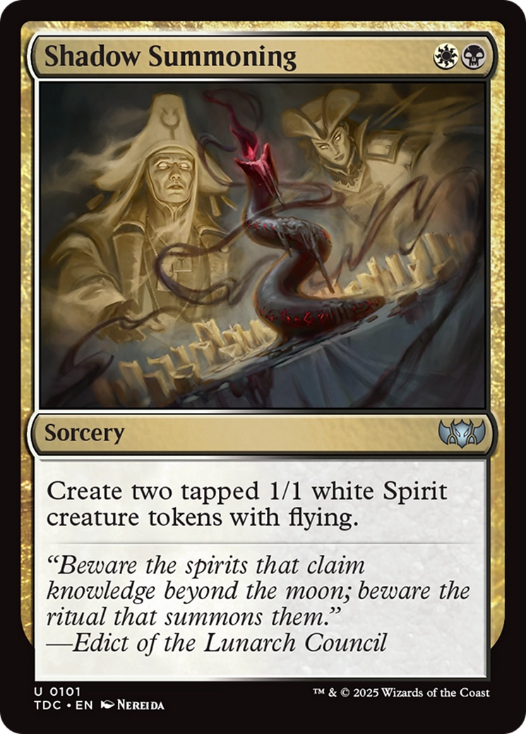 Shadow Summoning [Tarkir: Dragonstorm Commander] | Pegasus Games WI
