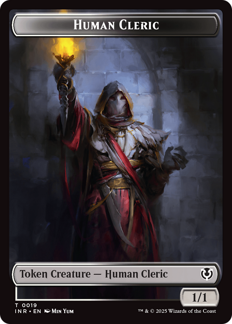 Demon // Human Cleric Double-Sided Token [Innistrad Remastered Tokens] | Pegasus Games WI