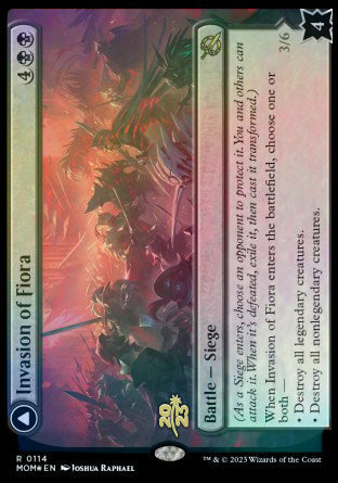 Invasion of Fiora // Marchesa, Resolute Monarch [March of the Machine Prerelease Promos] | Pegasus Games WI