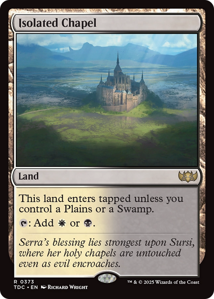 Isolated Chapel [Tarkir: Dragonstorm Commander] | Pegasus Games WI
