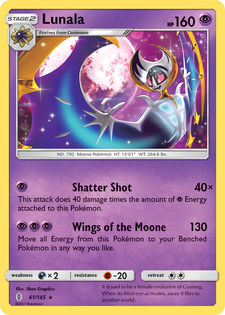 Lunala (61/145) [Sun & Moon: Guardians Rising] | Pegasus Games WI