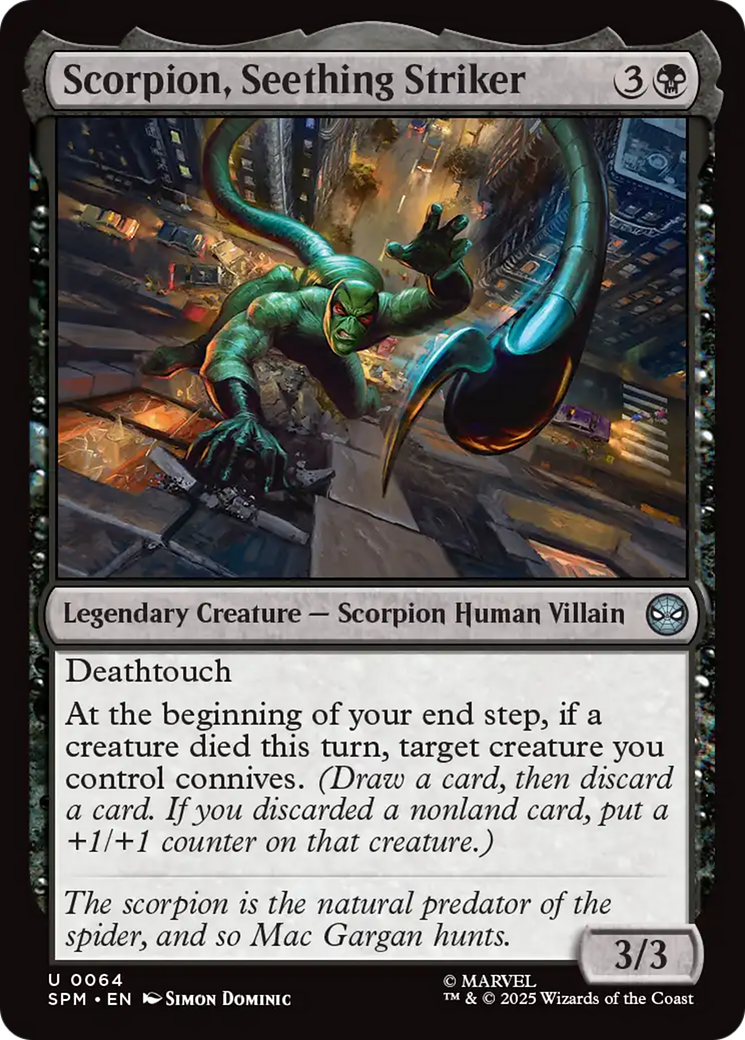 Scorpion, Seething Striker [Marvel's Spider-Man] | Pegasus Games WI
