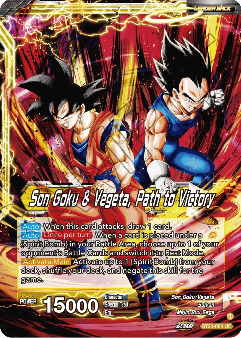 SS Vegito // Son Goku & Vegeta, Path to Victory (BT20-084) [Power Absorbed] | Pegasus Games WI