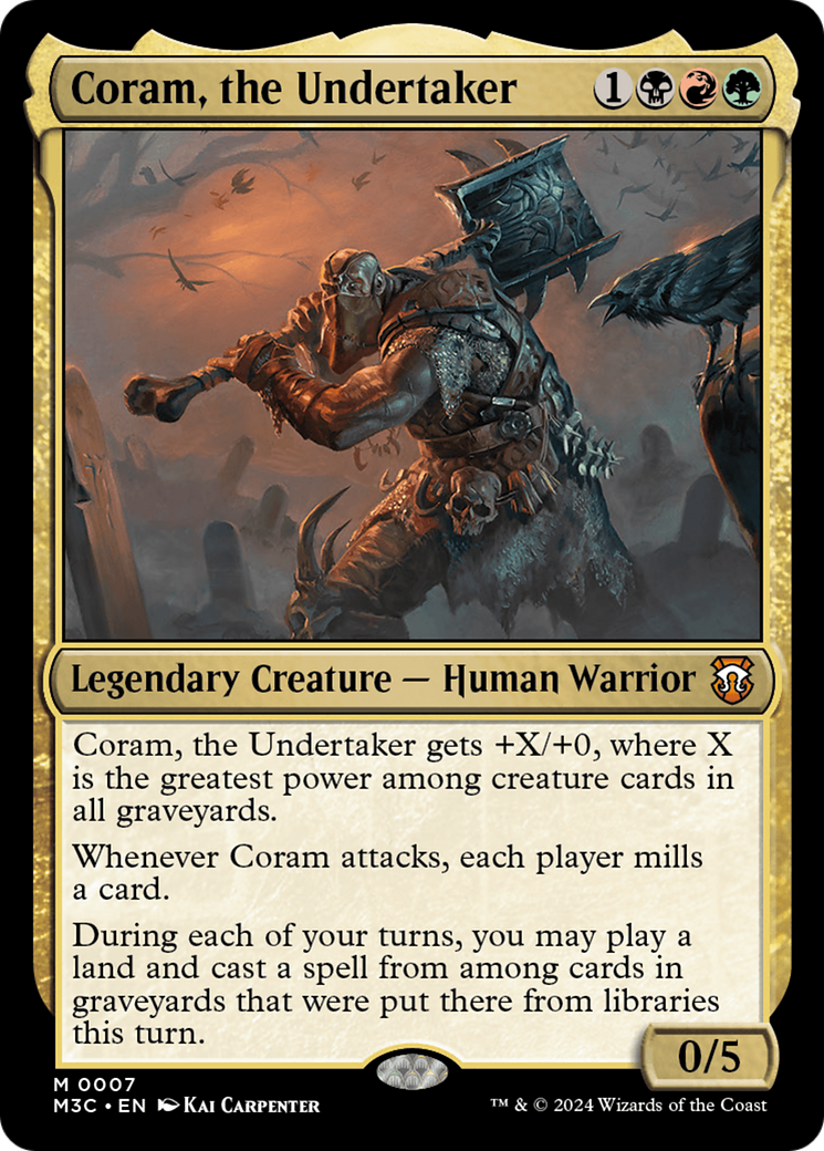 Coram, the Undertaker [Modern Horizons 3 Commander] | Pegasus Games WI